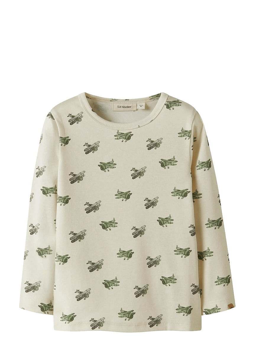 Lil'Atelier - NMMLAYO GEU LS SLIM TOP LIL - marškinėliai ilgomis rankovėmis - coconut milk - 0