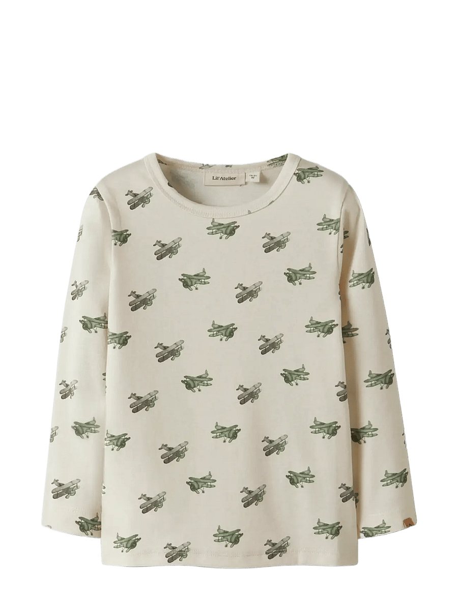 Lil'Atelier - NMMLAYO GEU LS SLIM TOP LIL - marškinėliai ilgomis rankovėmis - coconut milk - 4