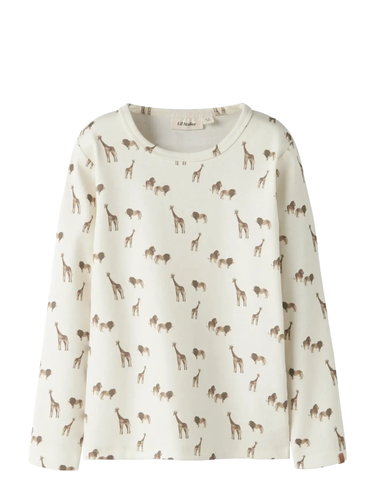 Lil'Atelier NMMLAYO GEU LS SLIM TOP LIL - Kleidung - COCONUT MILK / cream
