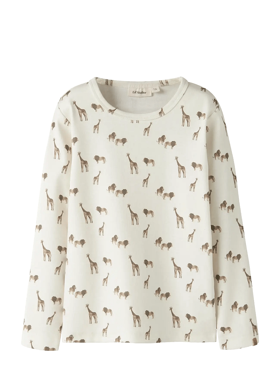 Lil'Atelier - NMMLAYO GEU LS SLIM TOP LIL - langärmelig - coconut milk - 0