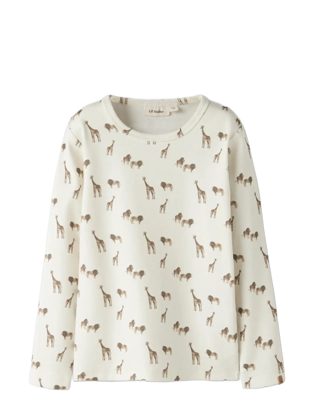 Lil'Atelier - NMMLAYO GEU LS SLIM TOP LIL - long-sleeved t-shirts - coconut milk - 2