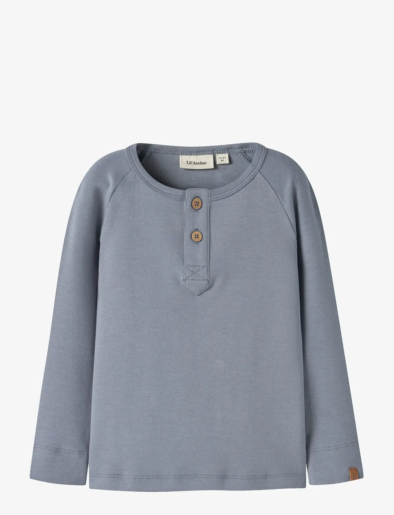 Lil'Atelier - NMMGEO LOM LS SLIM TOP LIL - long-sleeved t-shirts - tradewinds - 0