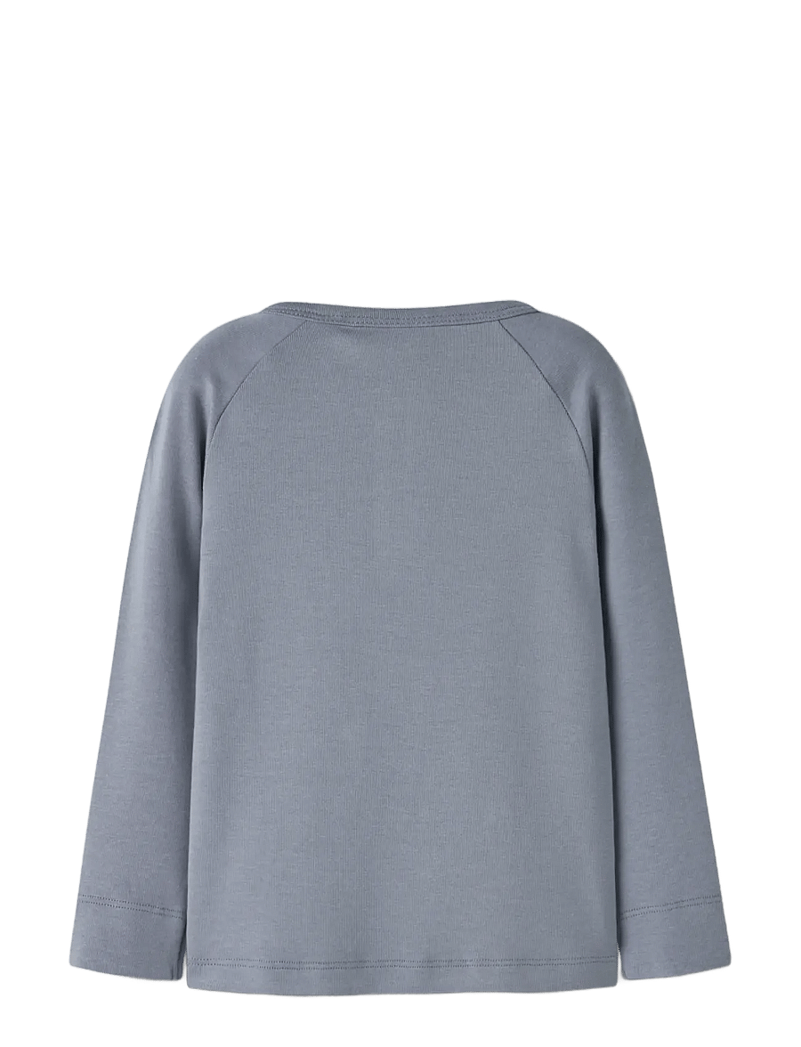 Lil'Atelier - NMMGEO LOM LS SLIM TOP LIL - långärmade t-shirts - tradewinds - 1