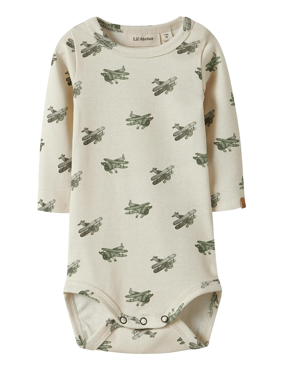 Lil'Atelier - NBMLAYO GEU LS SLIM BODY LIL - langärmelige bodys - coconut milk - 0
