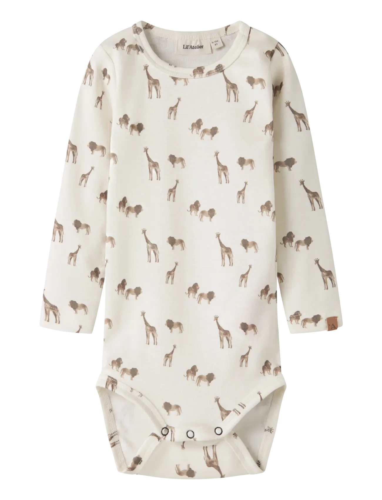 Lil'Atelier NBMLAYO GEU LS SLIM BODY LIL - Strampler - COCONUT MILK / cream