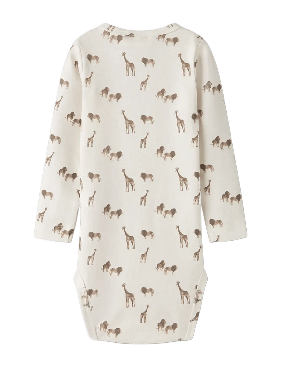 Lil'Atelier - NBMLAYO GEU LS SLIM BODY LIL - langærmede bodyer - coconut milk - 1