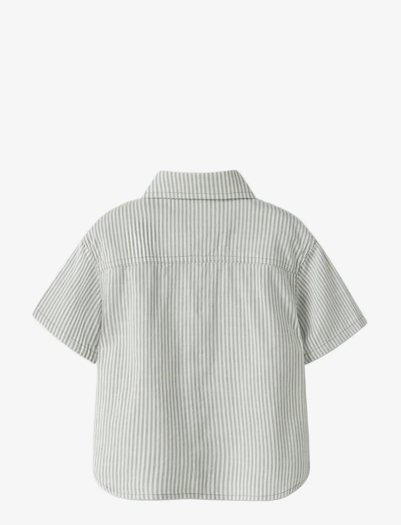 Lil'Atelier - NMMDARKO SS LOOSE SHIRT LIL - kurzärmlige hemden - coconut milk - 2