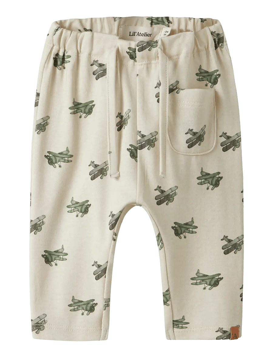 Lil'Atelier - NBMLAYO GEU LOOSE PANT LIL - babyhosen - coconut milk - 0