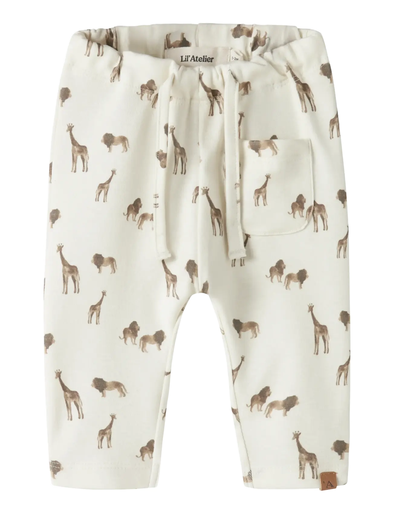 Lil'Atelier NBMLAYO GEU LOOSE PANT LIL - Underdele - COCONUT MILK / cream