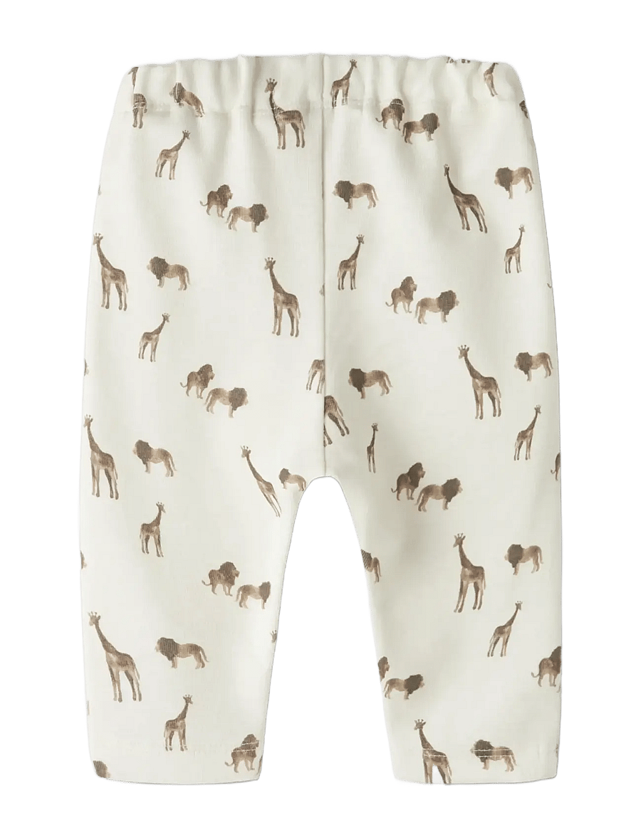Lil'Atelier - NBMLAYO GEU LOOSE PANT LIL - babyhosen - coconut milk - 1