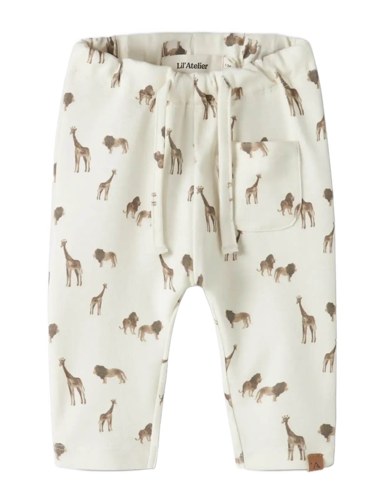 Lil'Atelier - NBMLAYO GEU LOOSE PANT LIL - babybukser - coconut milk - 2