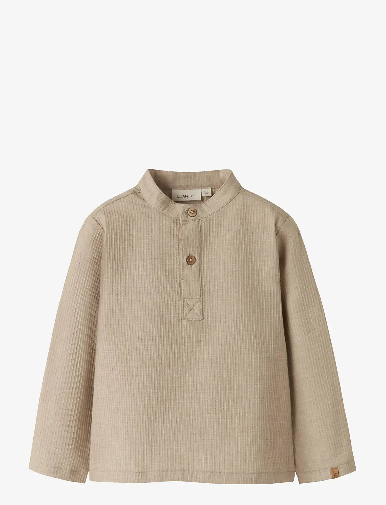 Lil'Atelier - NMMDASHER LS LOOSE SHIRT LIL - pikkade varrukatega särgid - oxford tan - 0