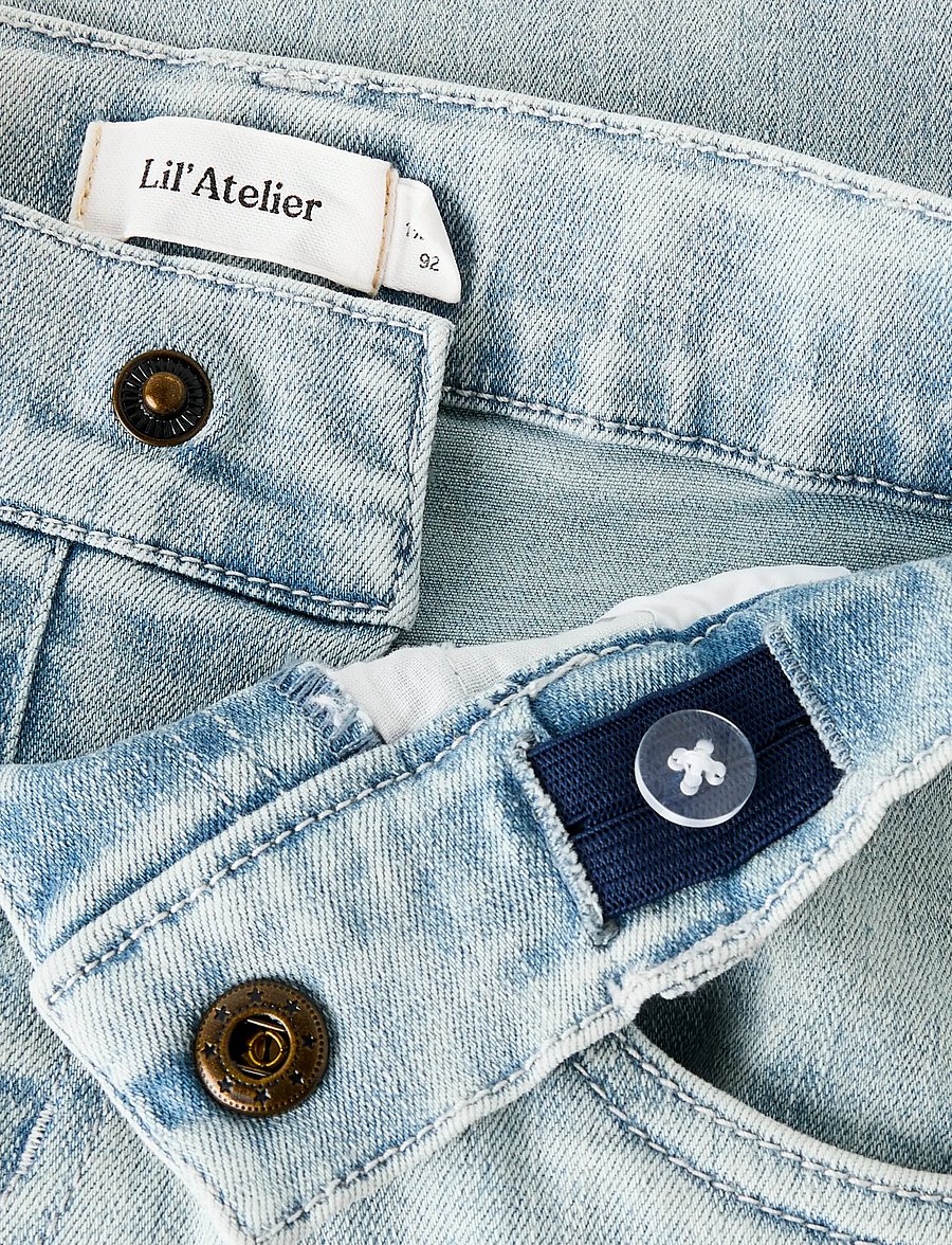 Lil'Atelier - NMMFRANCES LOOSE JEANS 7722-FN LIL - platėjantys apačioje - light blue denim - 4