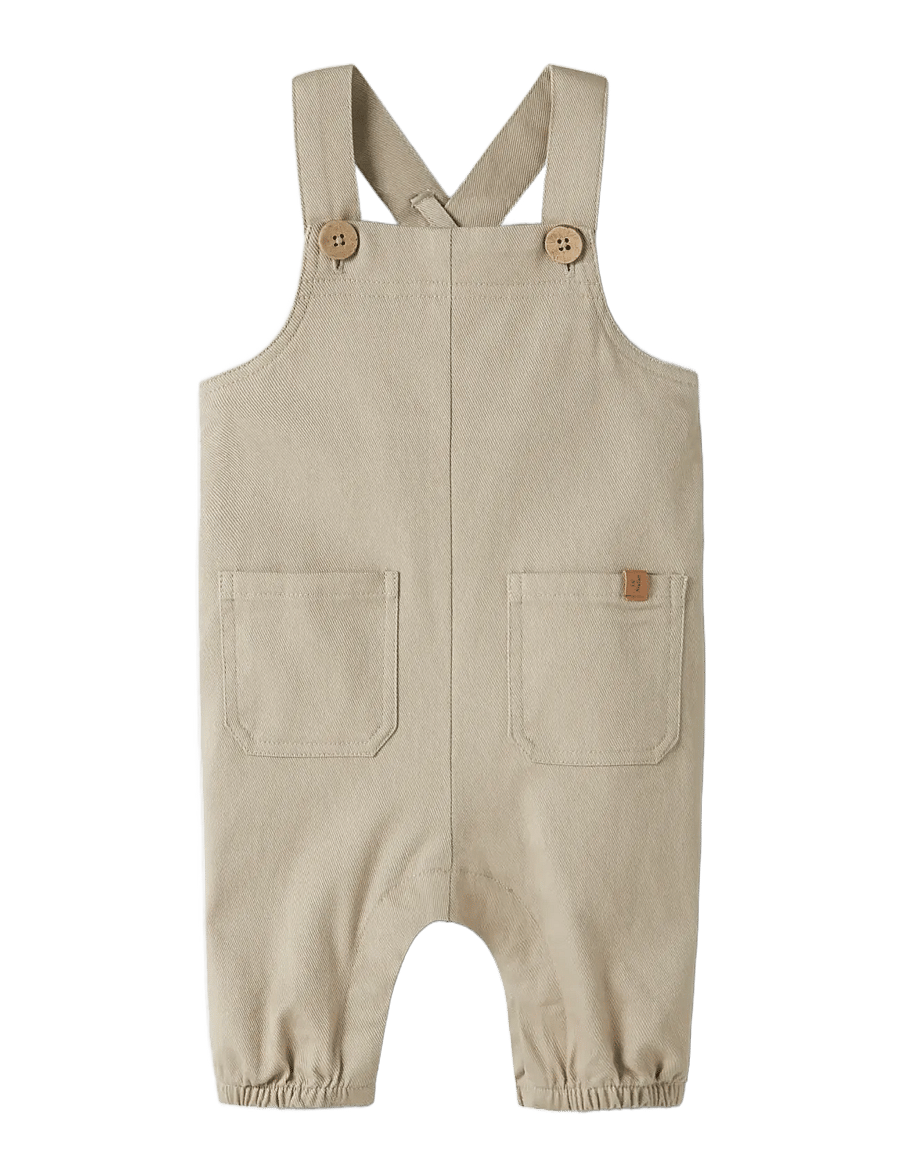 Lil'Atelier - NBMDOREEN LOOSE TWI OVERALL 9977-DH LIL - kortermede heldresser - oxford tan - 0