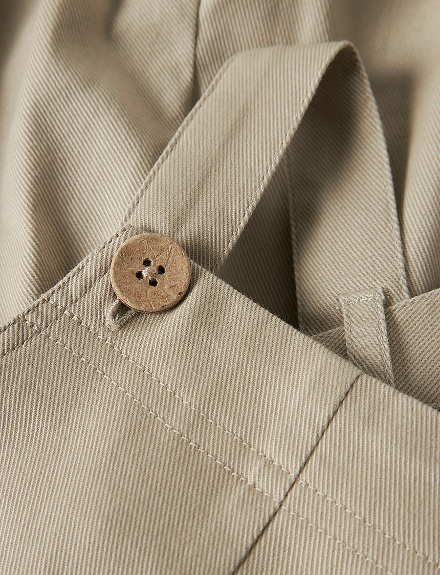 Lil'Atelier - NBMDOREEN LOOSE TWI OVERALL 9977-DH LIL - kortermede heldresser - oxford tan - 1