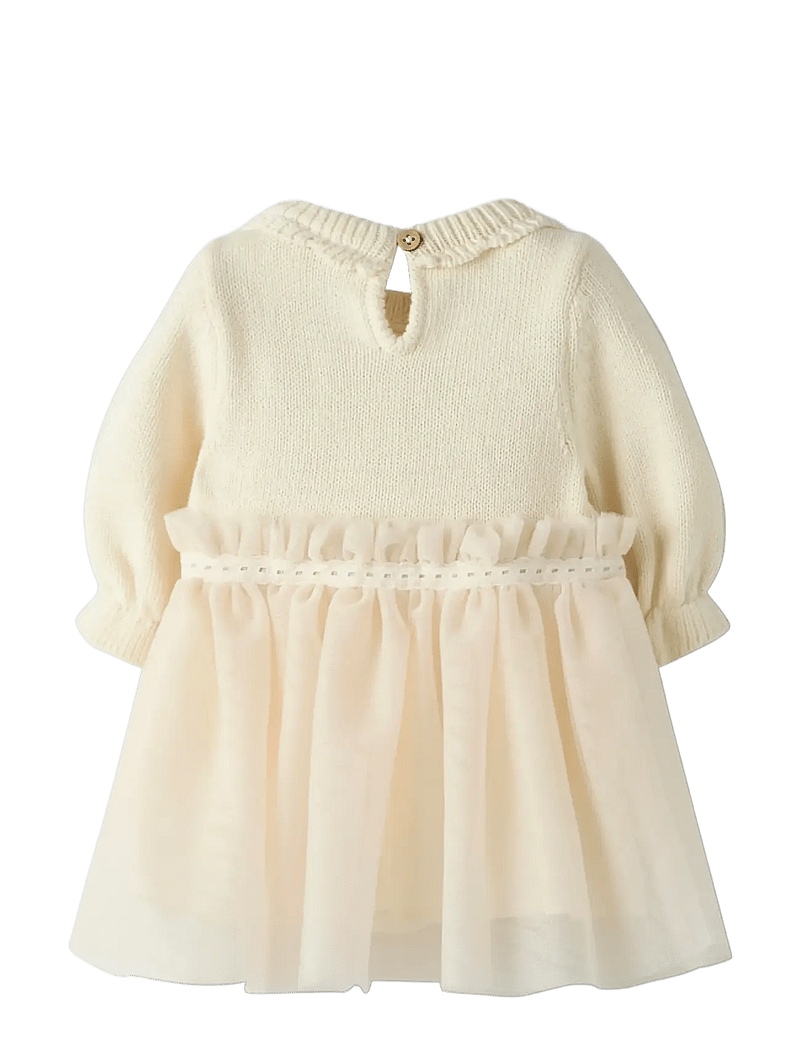 Lil'Atelier - NBFSARINA LS KNIT BODY DRESS LIL - langärmelige babykleider - pistachio shell - 2