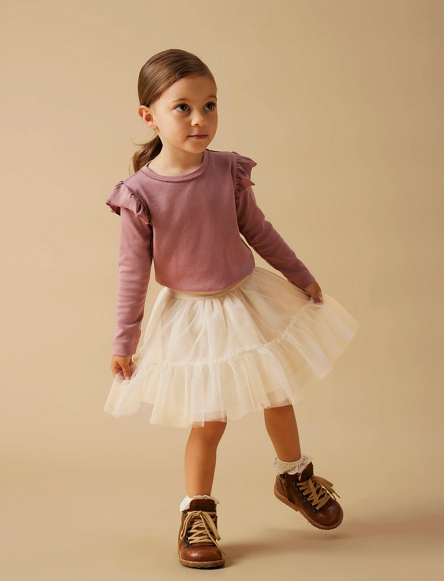 Lil'Atelier - NMFSARINA TULLE SKIRT LIL - tüll-rock - pistachio shell - 4