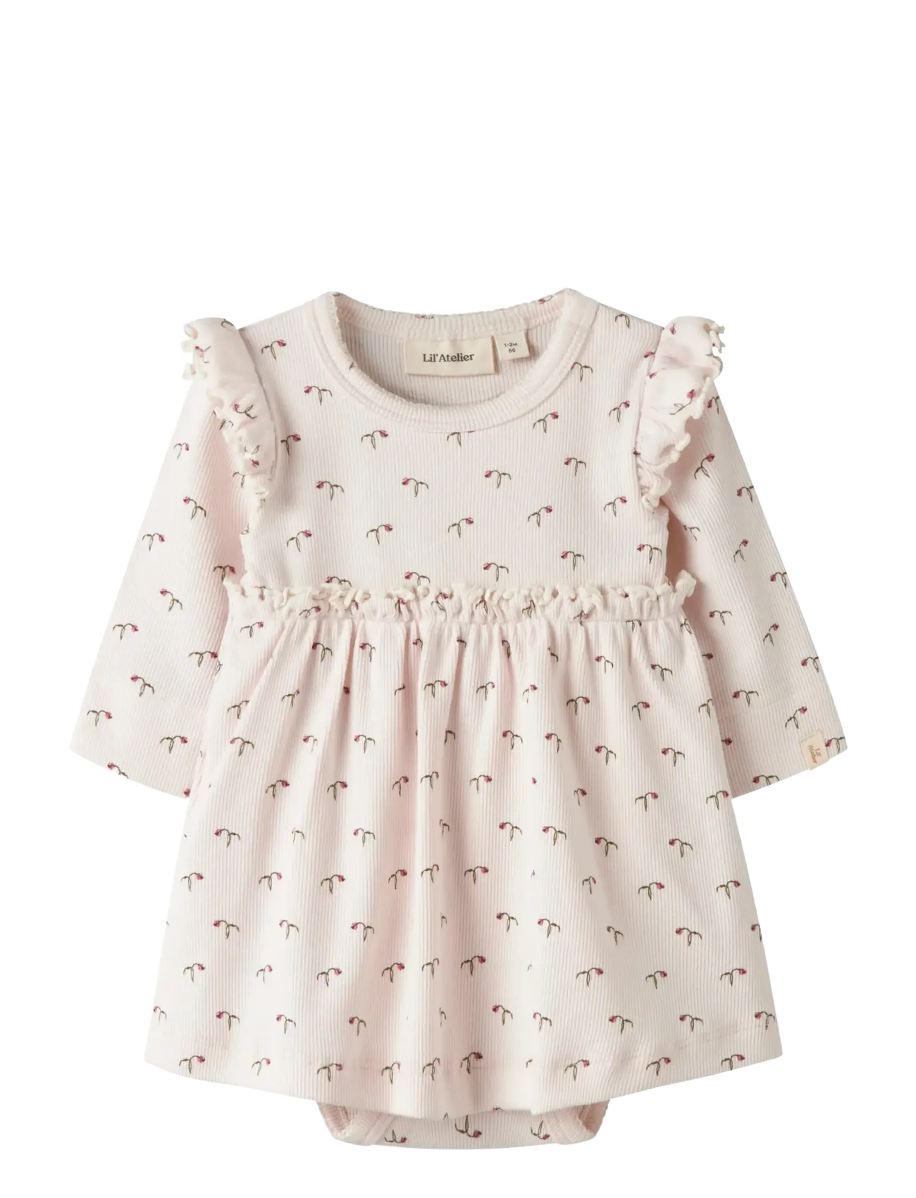 NBFGAGO KIE LS BODY DRESS LIL - ALMOST MAUVE