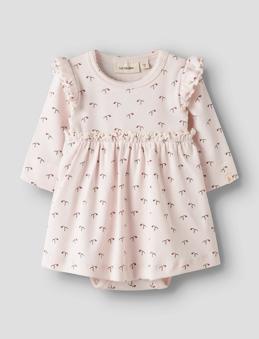 Lil'Atelier - NBFGAGO KIE LS BODY DRESS LIL - robes pour bébés à manches longues - almost mauve - 0