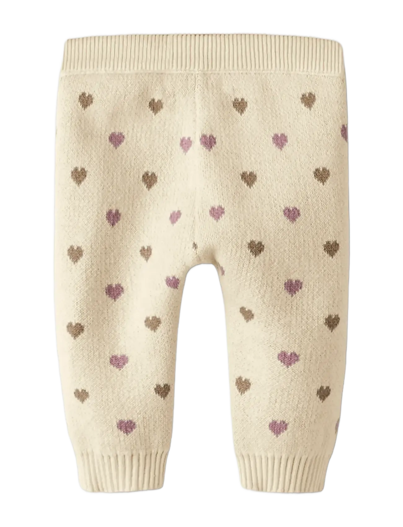 Lil'Atelier - NBFSARAN KNIT PANT HEART LIL - turtledove - 2