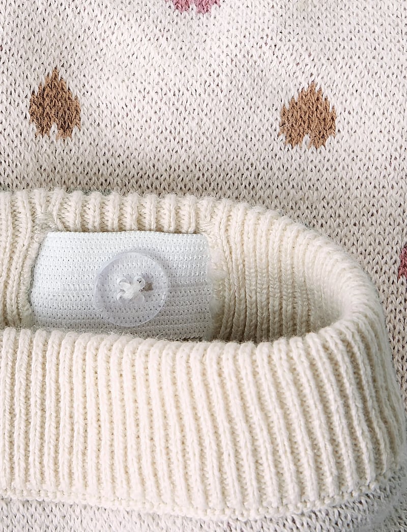 Lil'Atelier - NBFSARAN KNIT PANT HEART LIL - turtledove - 3