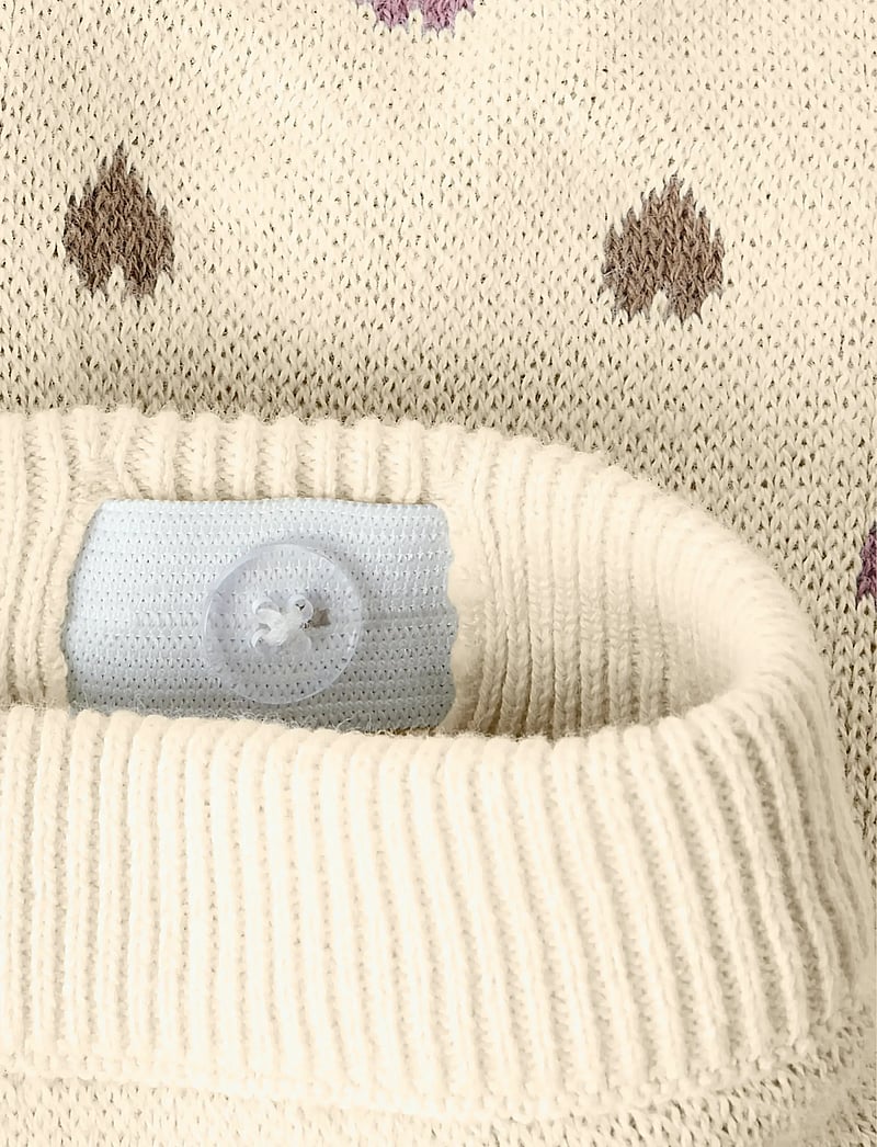 Lil'Atelier - NBFSARAN KNIT PANT HEART LIL - sweatpants - turtledove - 2