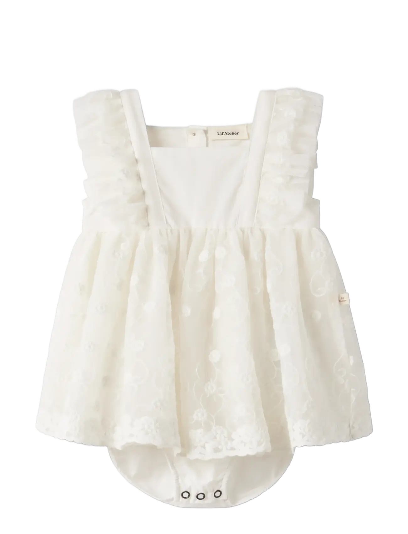 Lil'Atelier NBFFEYA SL TULLE BODY DRESS LIL - Bodysuits - COCONUT MILK / cream