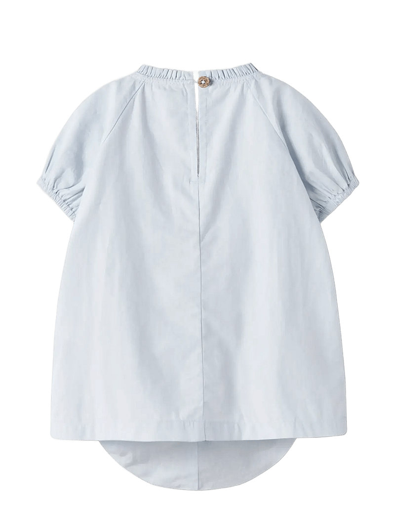 Lil'Atelier - NBFFAUSTINE SS LOOSE BODY DRESS LIL - kortärmade babyklänningar - gray dawn - 1