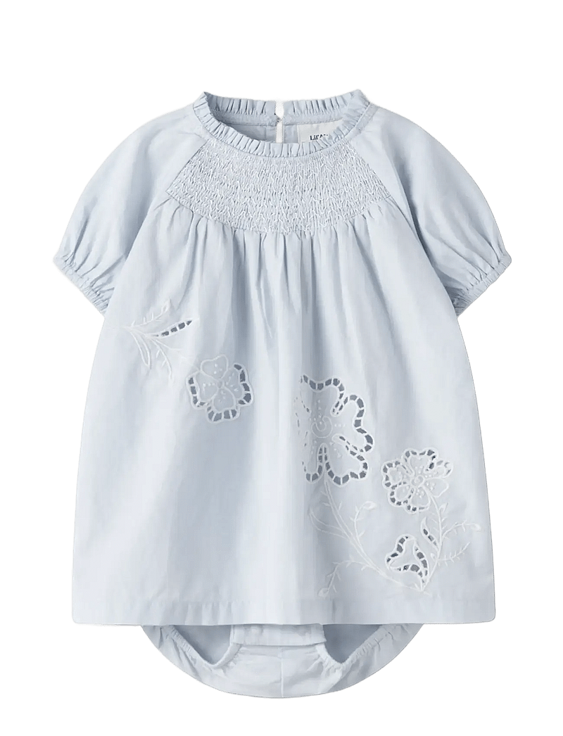 Lil'Atelier - NBFFAUSTINE SS LOOSE BODY DRESS LIL - kortärmade babyklänningar - gray dawn - 3