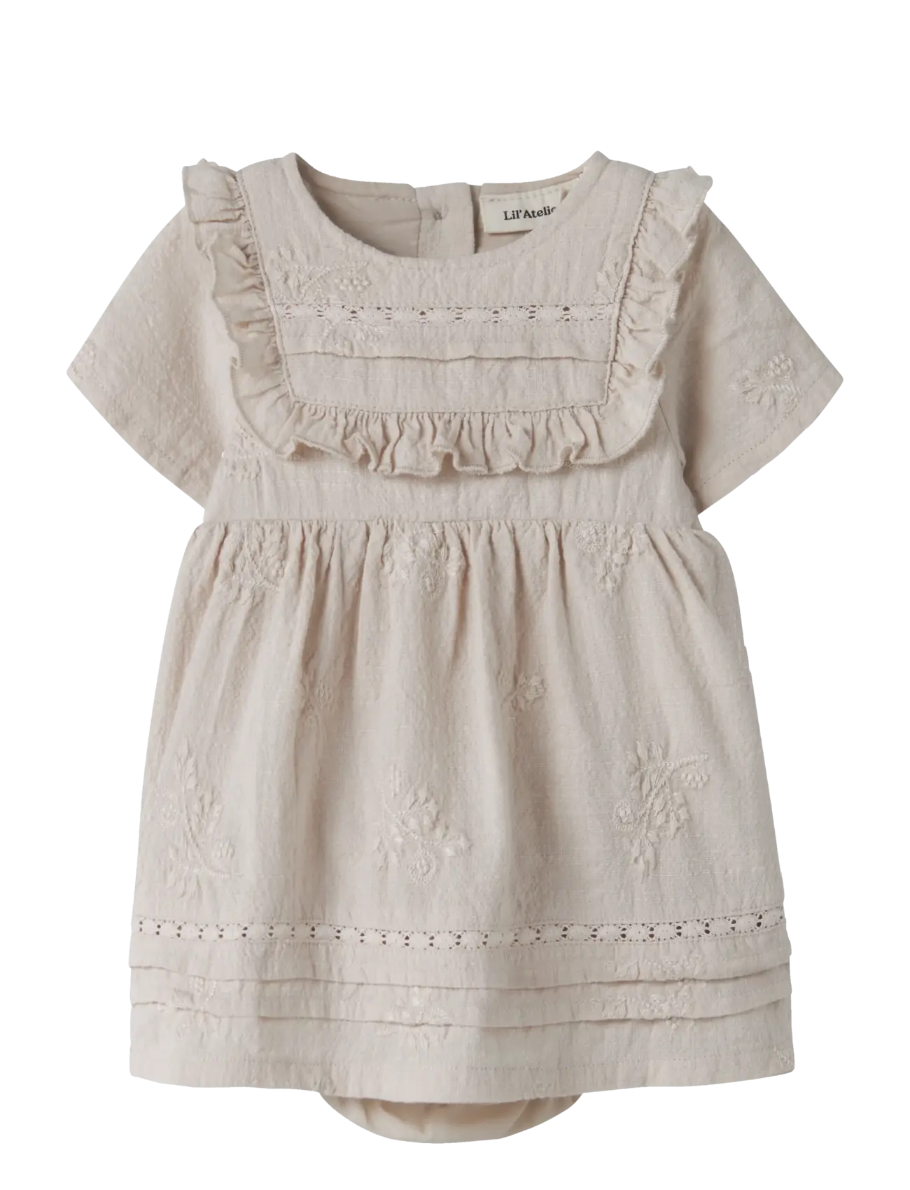 Lil'Atelier NBFFERONIA SS LOOSE BODY DRESS LIL - 4 for 3 - PUMICE STONE / beige
