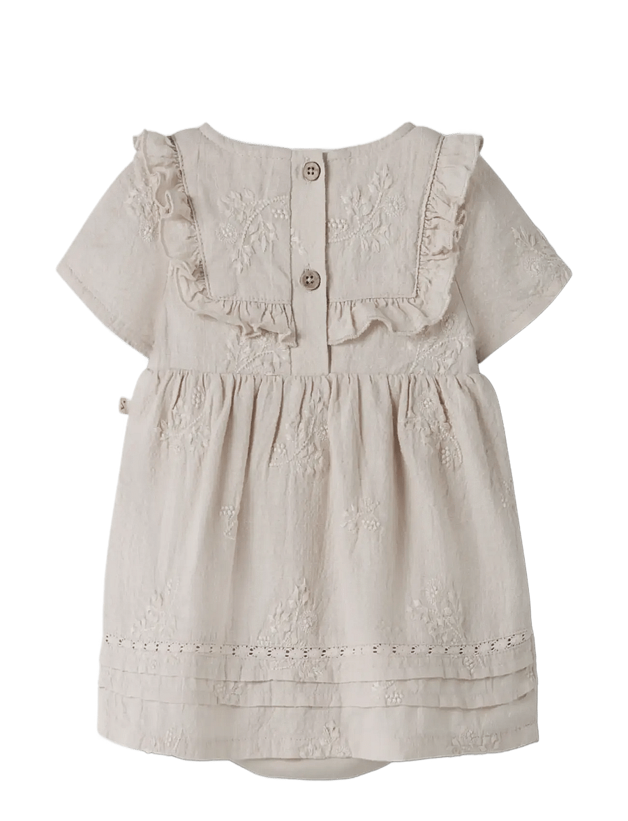 Lil'Atelier - NBFFERONIA SS LOOSE BODY DRESS LIL - robes pour bébés à manches courtes - pumice stone - 1