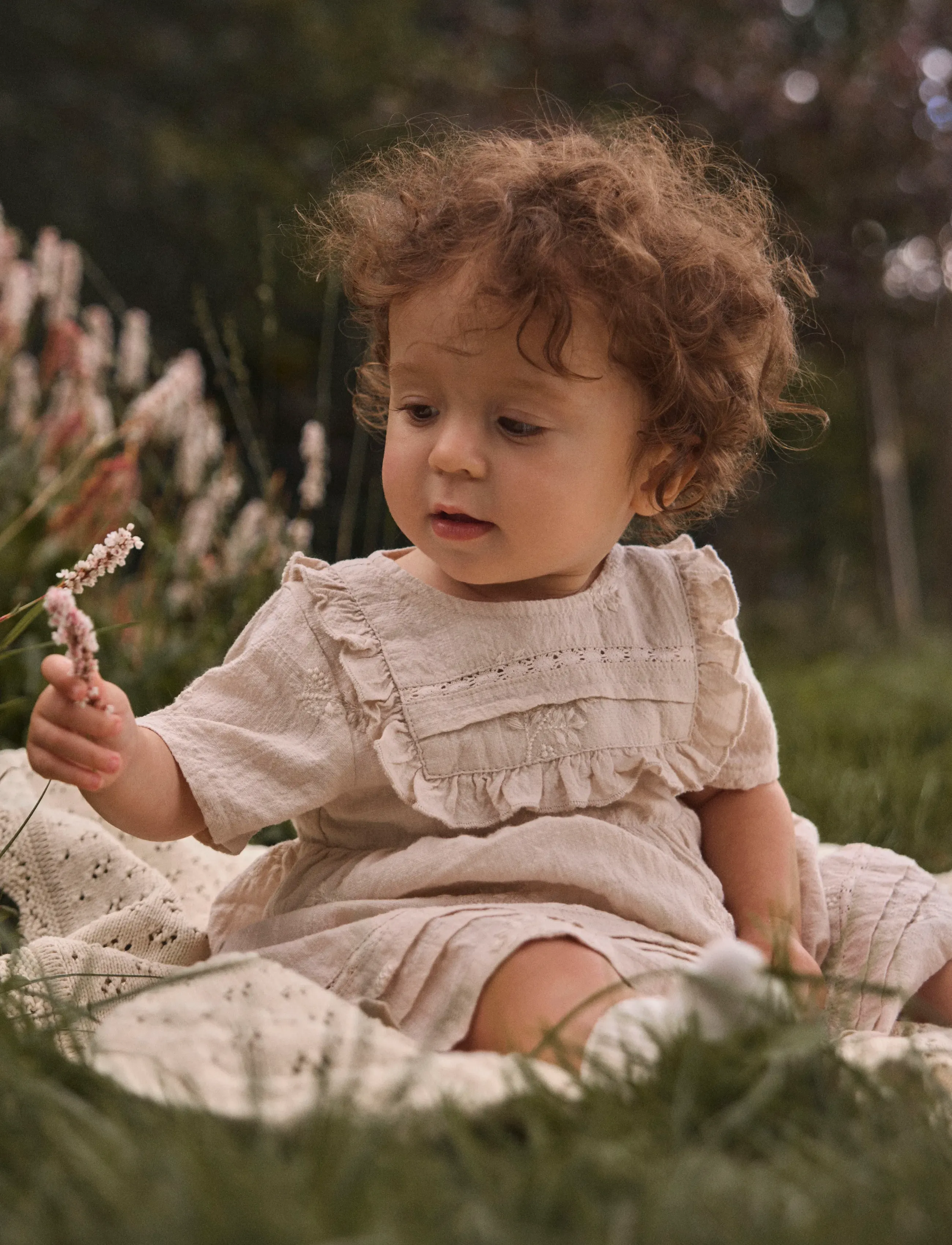 Lil'Atelier - NBFFERONIA SS LOOSE BODY DRESS LIL - robes pour bébés à manches courtes - pumice stone - 2
