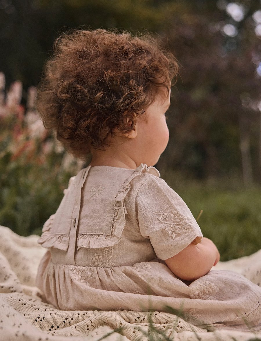 Lil'Atelier - NBFFERONIA SS LOOSE BODY DRESS LIL - robes pour bébés à manches courtes - pumice stone - 3