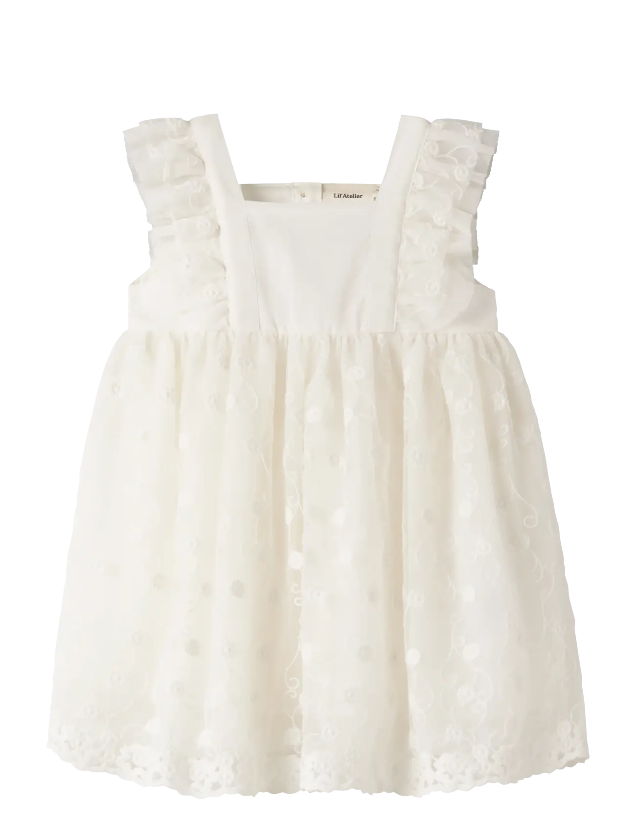 Lil'Atelier NMFFEYA SL TULLE DRESS LIL - Lapsed 98–134 - COCONUT MILK / white