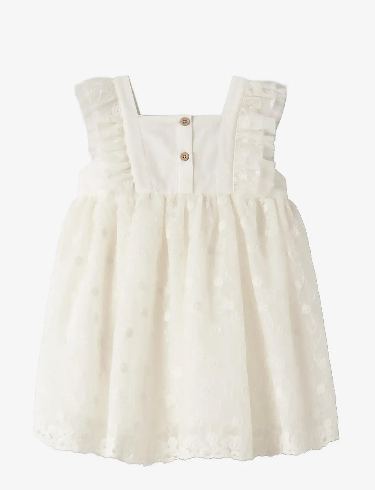 Lil'Atelier - NMFFEYA SL TULLE DRESS LIL - festkjoler - coconut milk - 1
