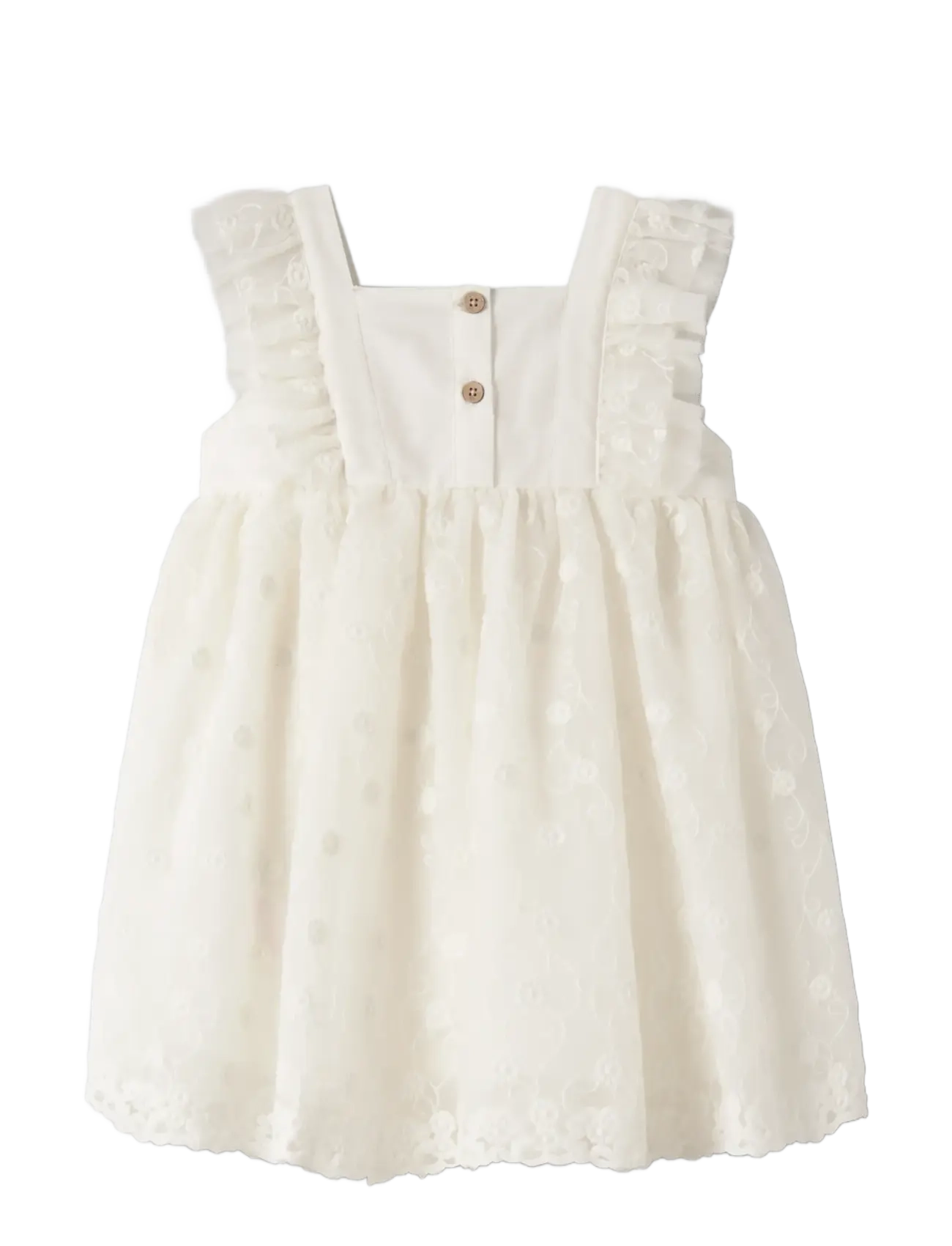 Lil'Atelier - NMFFEYA SL TULLE DRESS LIL - festkjoler - coconut milk - 1