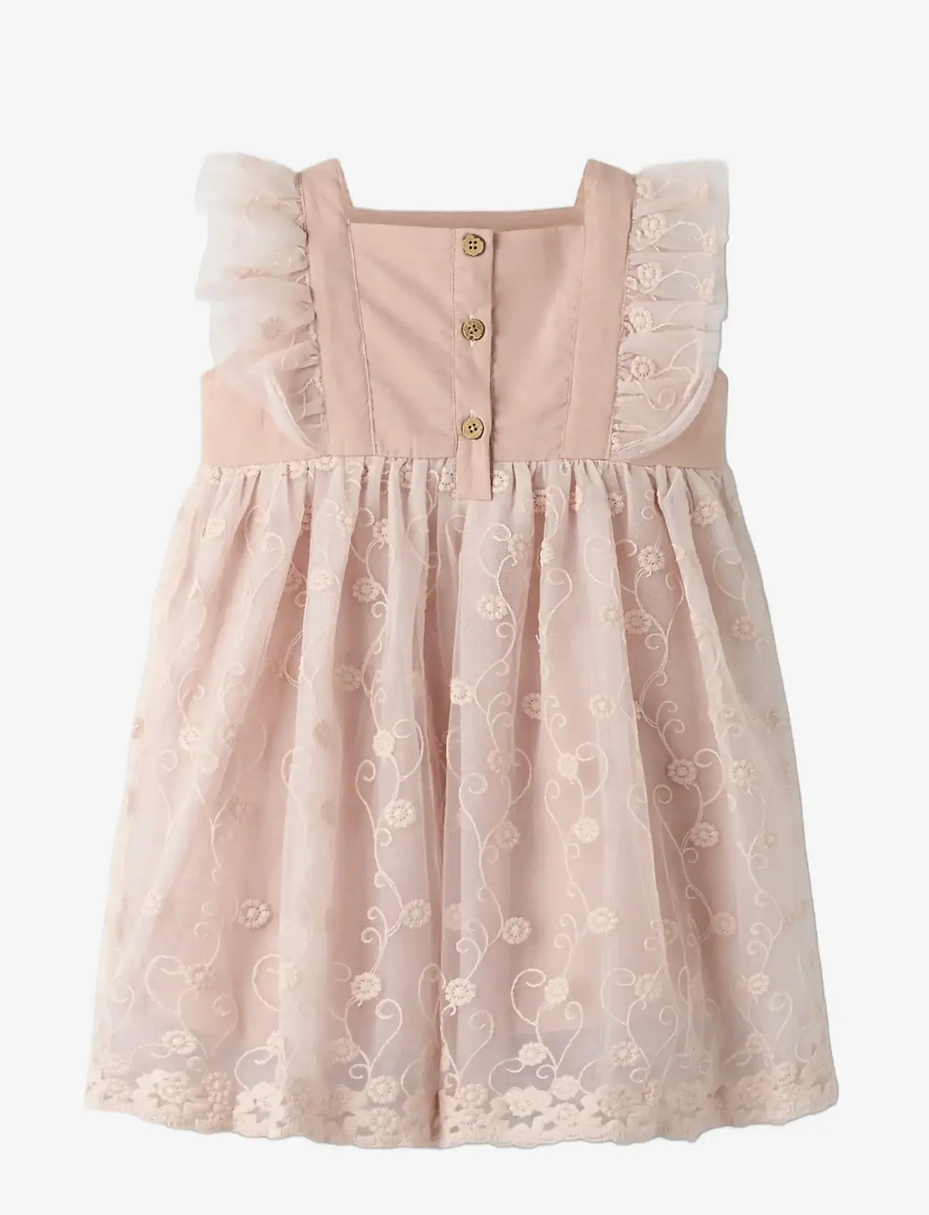 Lil'Atelier - NMFFEYA SL TULLE DRESS LIL - peokleidid - peach whip - 1