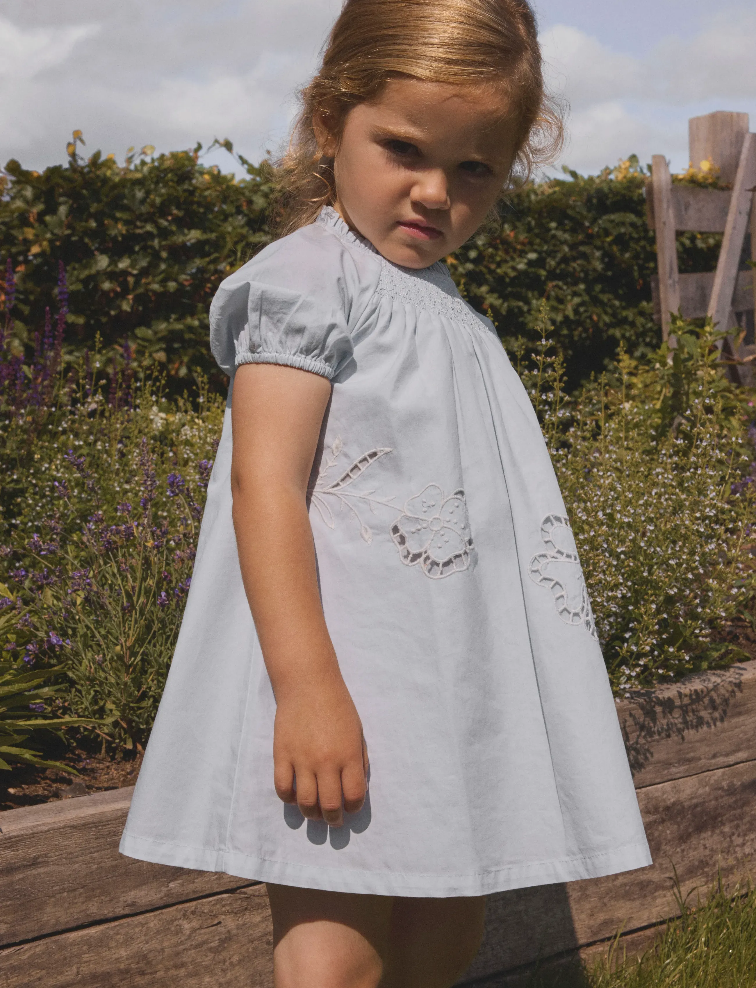 Lil'Atelier - NMFFAUSTINE SS LOOSE DRESS LIL - kurzärmelige babykleider - gray dawn - 3