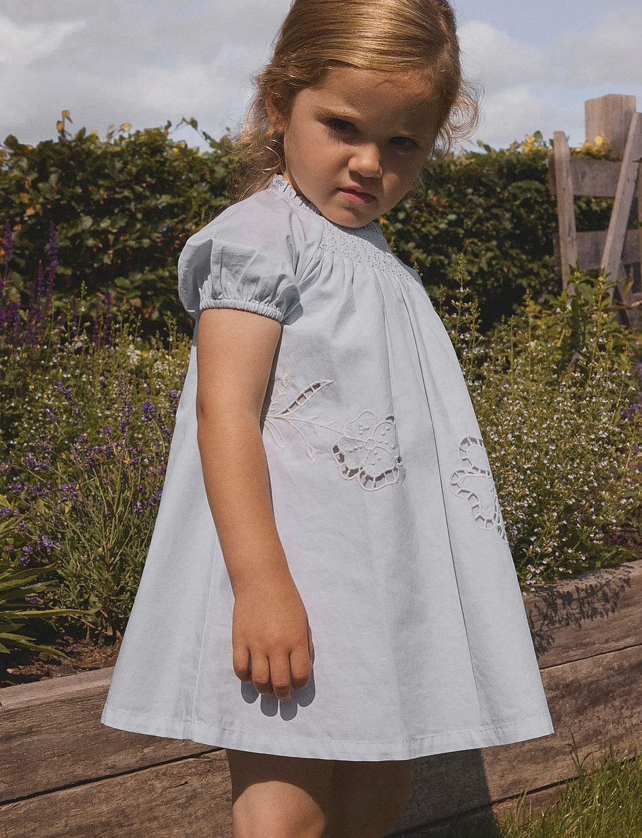 Lil'Atelier - NMFFAUSTINE SS LOOSE DRESS LIL - babyjurken met korte mouwen - gray dawn - 3