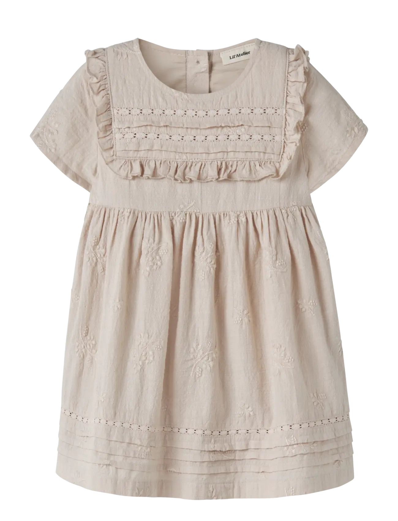 Lil'Atelier NMFFERONIA SS LOOSE DRESS LIL - 4 for 3 - PUMICE STONE / beige