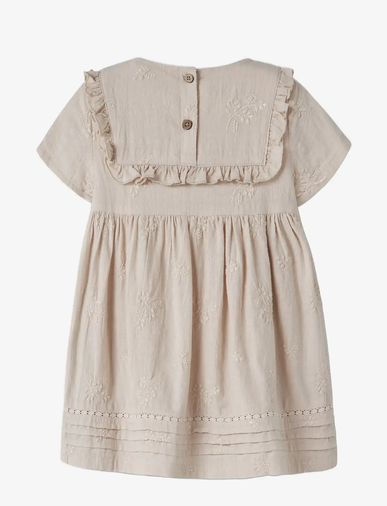 Lil'Atelier - NMFFERONIA SS LOOSE DRESS LIL - kortærmede hverdagskjoler - pumice stone - 1