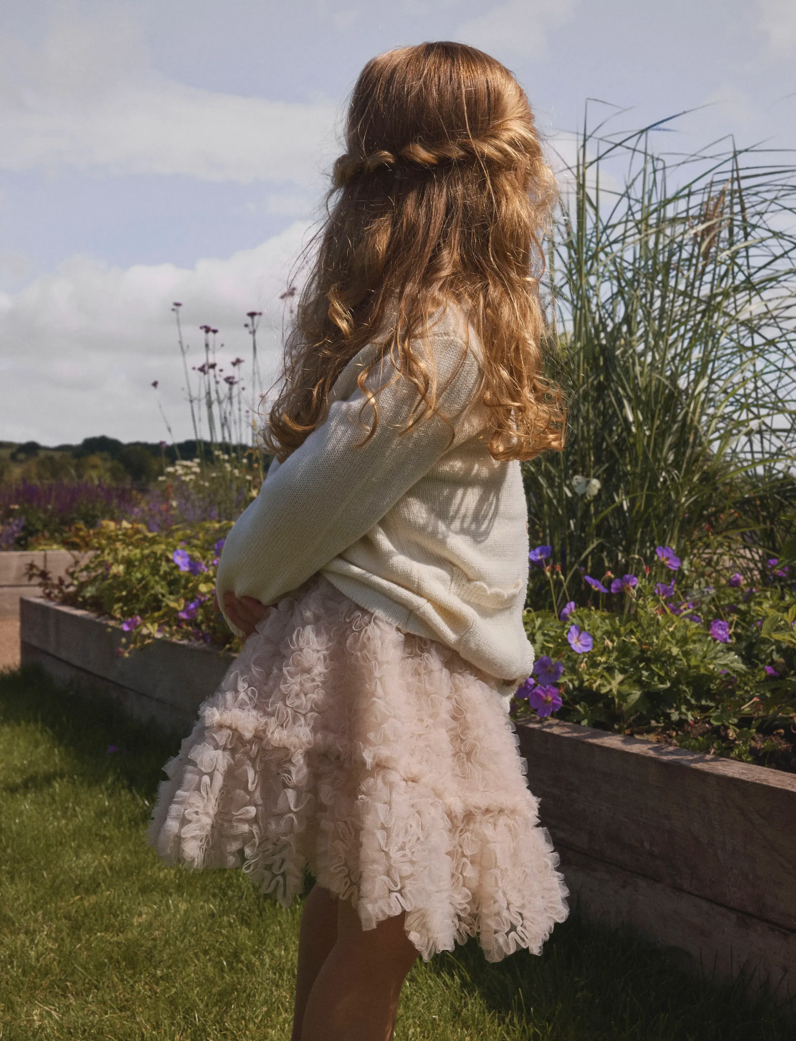 Lil'Atelier - NMFFAUNA TULLE SKIRT LIL - tylnederdel - pumice stone - 3