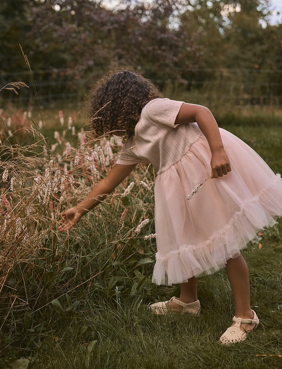 Lil'Atelier - NMFFANELLA SS TULLE DRESS LIL - kurzärmelige babykleider - peach whip - 3