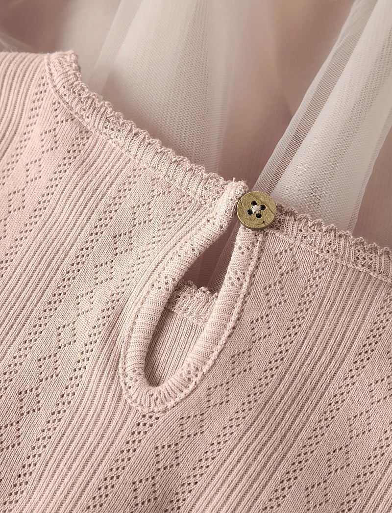 Lil'Atelier - NMFFANELLA SS TULLE DRESS LIL - kurzärmelige babykleider - peach whip - 4