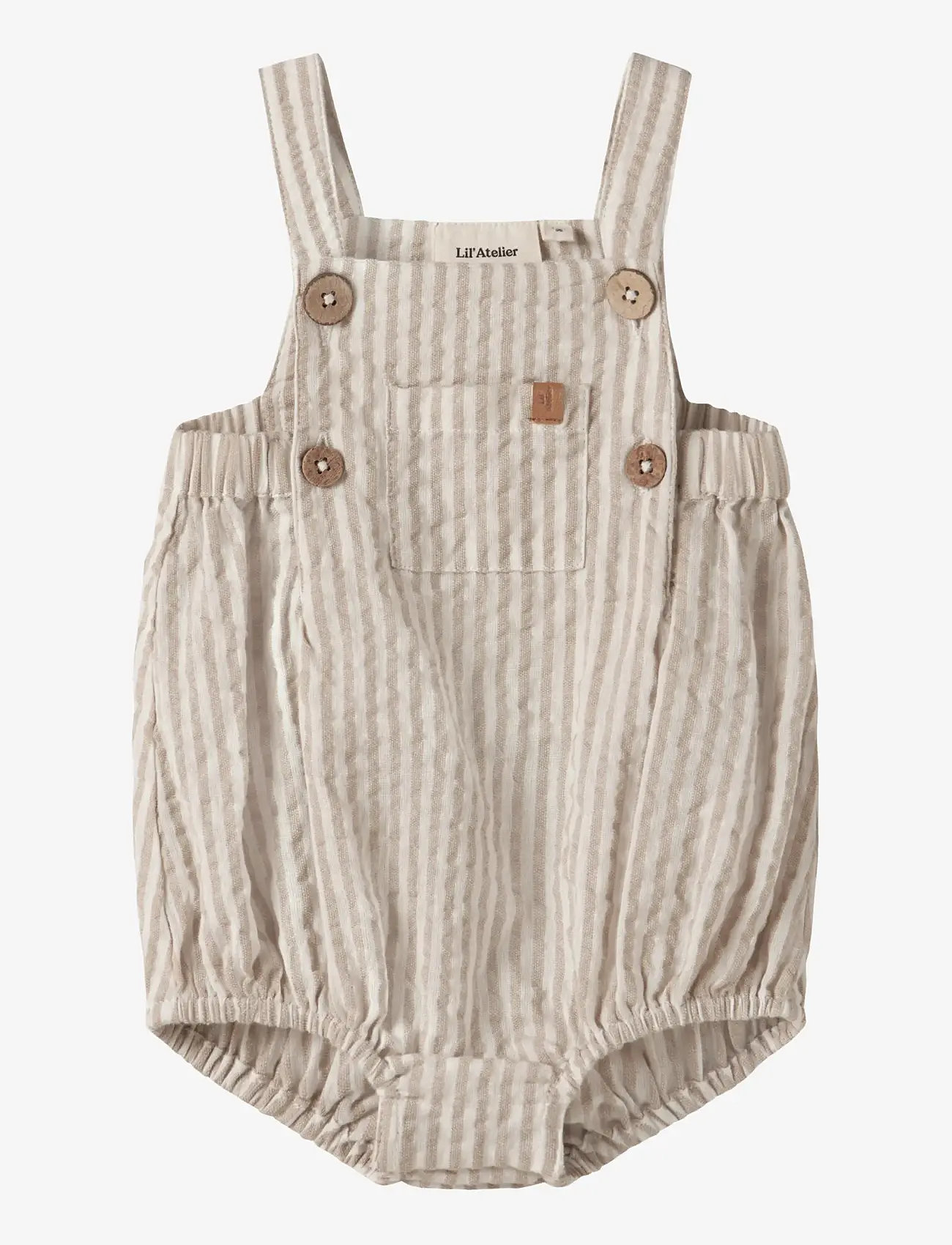 Lil'Atelier - NBMFAUSTO LOOSE ROMBER LIL - kurzärmelig - coconut milk - 1