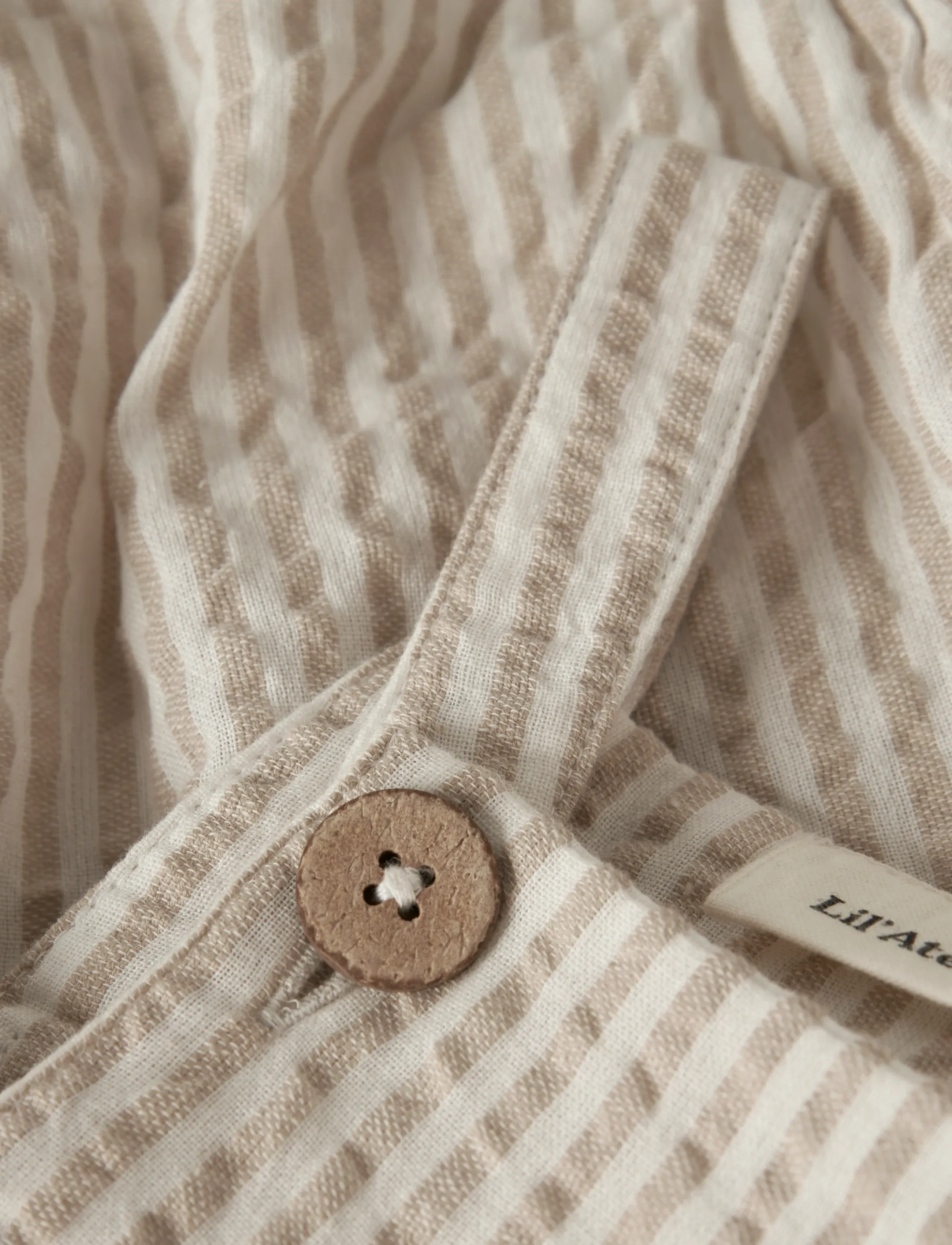Lil'Atelier - NBMFAUSTO LOOSE ROMBER LIL - kurzärmelig - coconut milk - 4