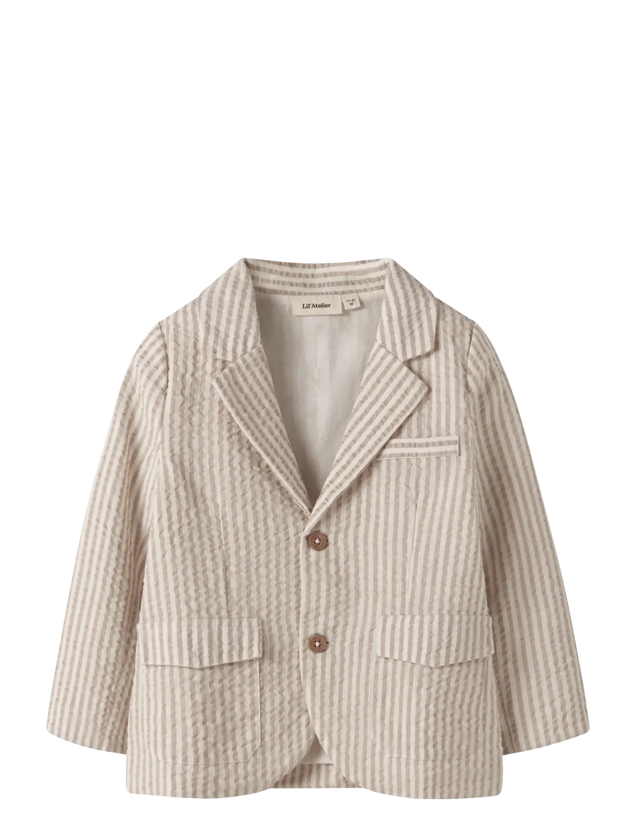 Lil'Atelier Nmmfausto Ls Blazer Lil, 104, Beige - Blazer, Kinder