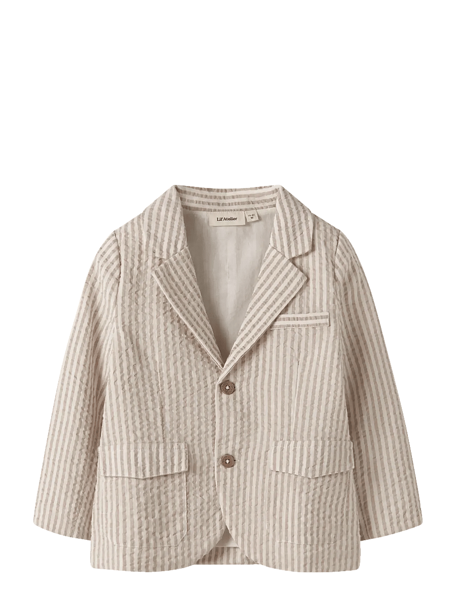 Lil'Atelier - NMMFAUSTO LS BLAZER LIL - pintsakud - coconut milk - 0