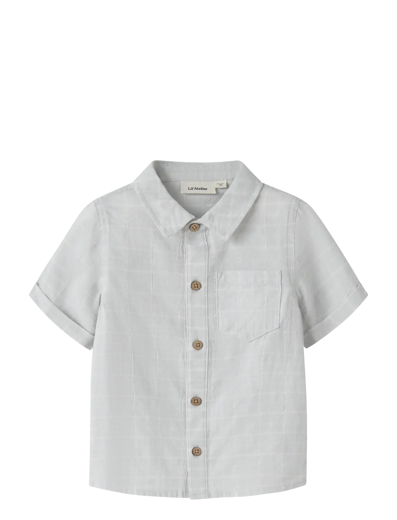 Lil'Atelier NMMFLORENTIN SS SHIRT LIL - Skjorter - GRAY DAWN / grey