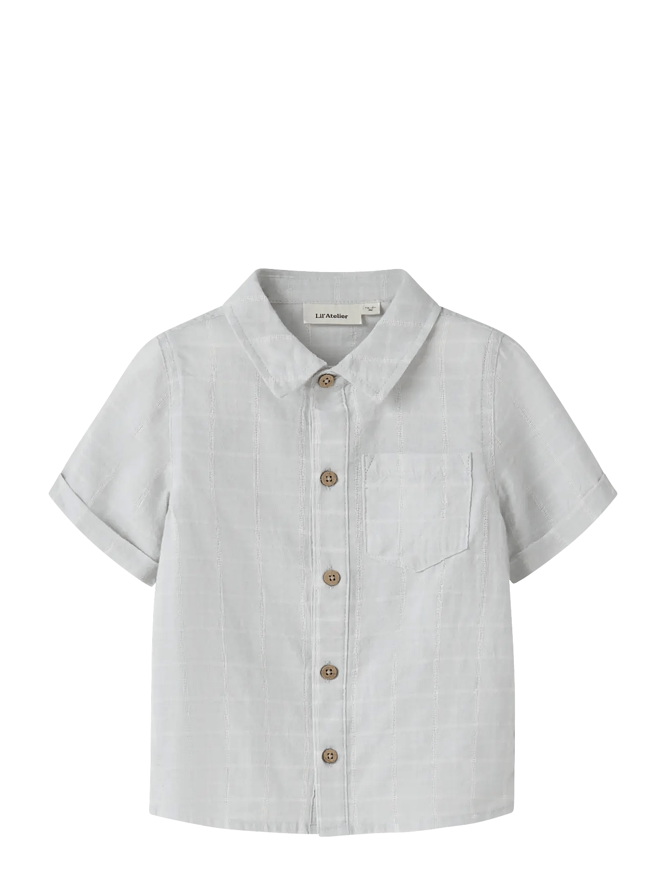 NMMFLORENTIN SS SHIRT LIL - GRAY DAWN